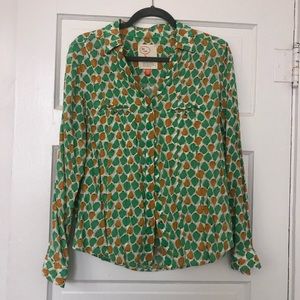 ✨SALE✨Anthropologie Pear print button down